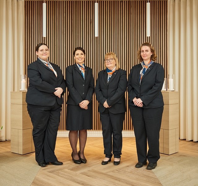team of funeral arrangers